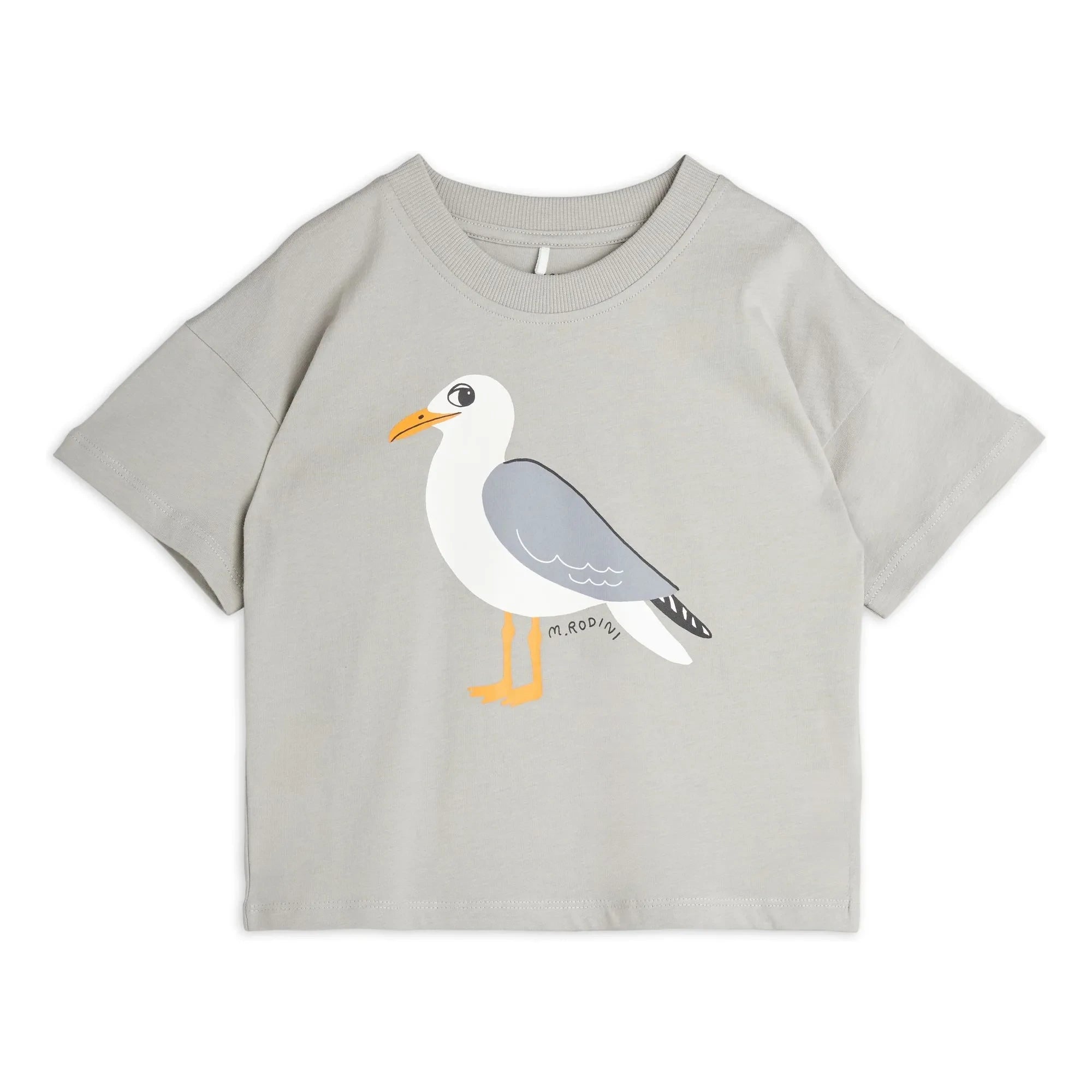Mini Rodini - Seagull T-shirt Organik pamuk | Gri