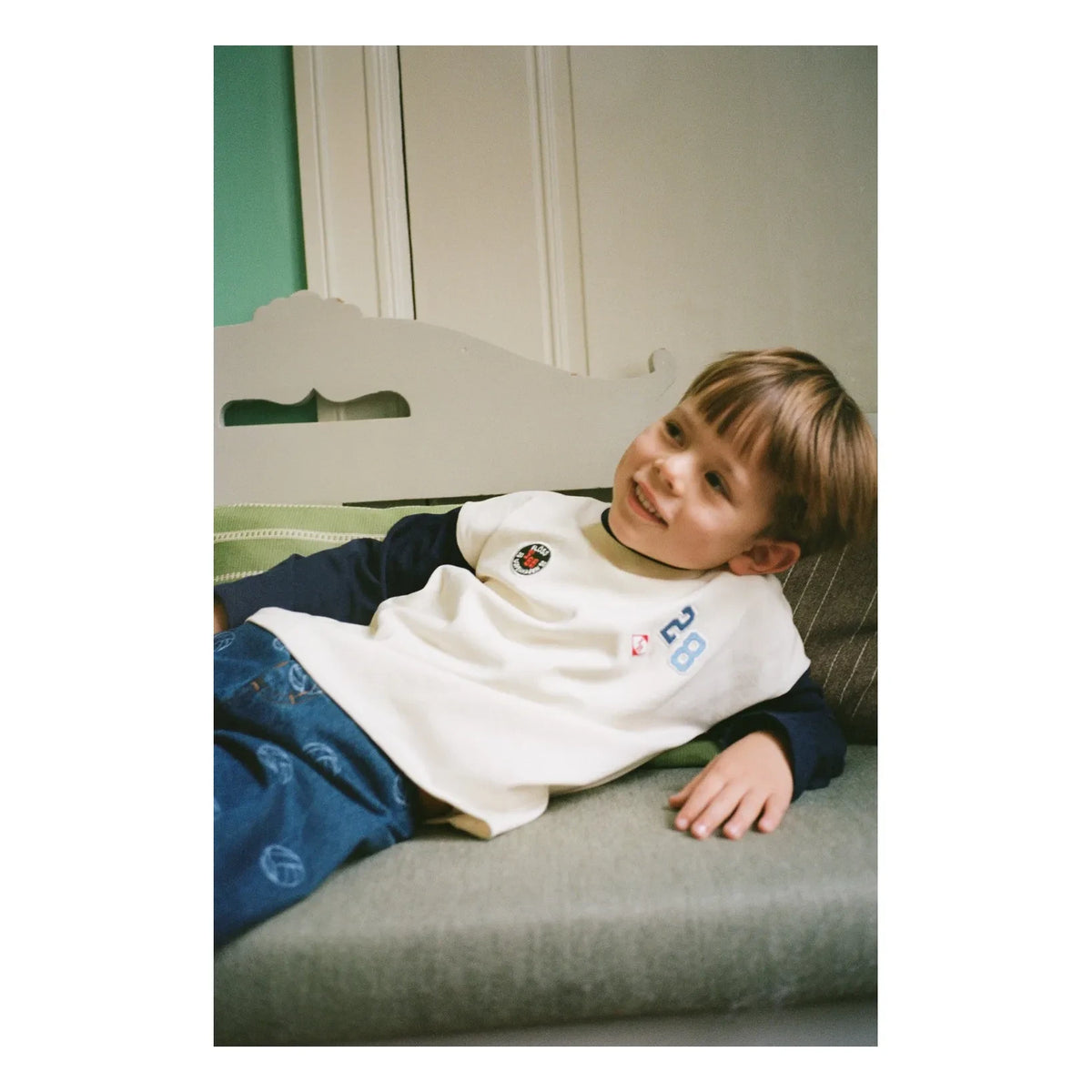 Flöss - Eskil Patch Tişört | Krem