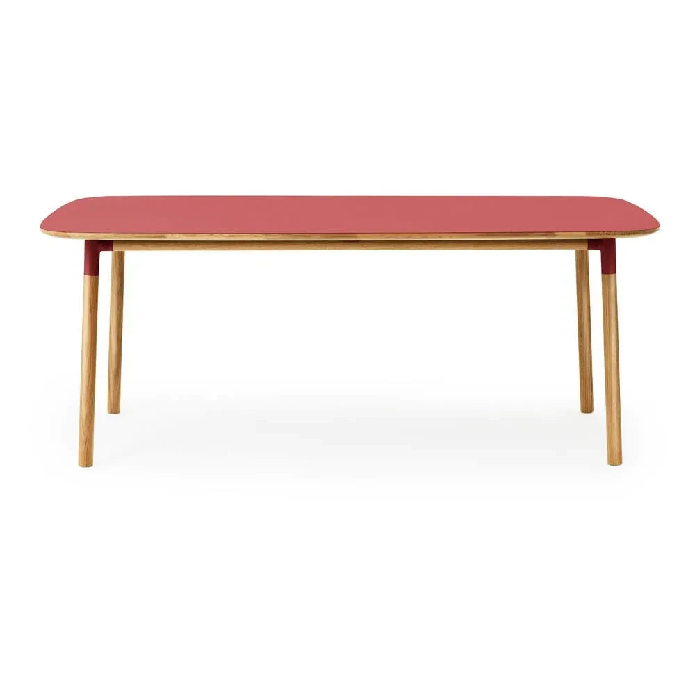 Normann Copenhagen - Form Dikdörtgen Masa 95x200 cm | Kırmızı