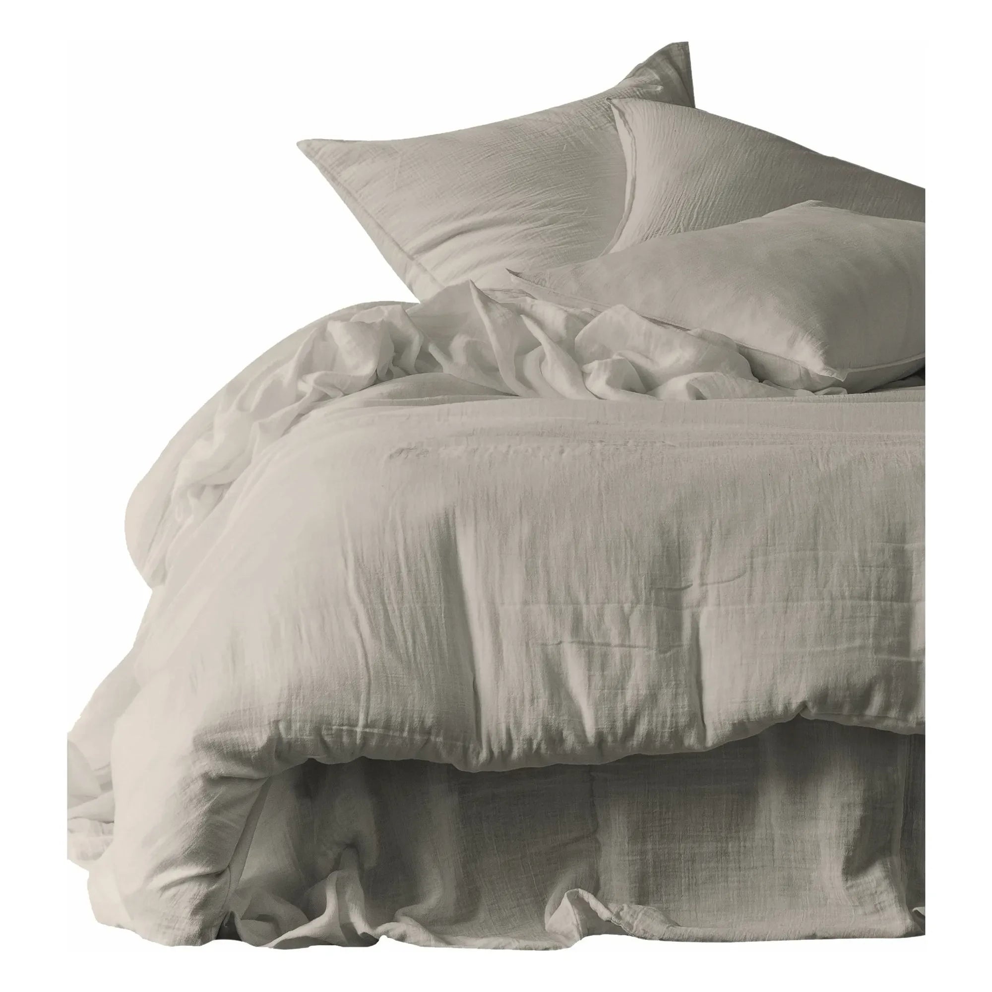 Haomy - Mykonos pamuklu gazlı bez yastık kılıfları - 2'li Set | Linen
