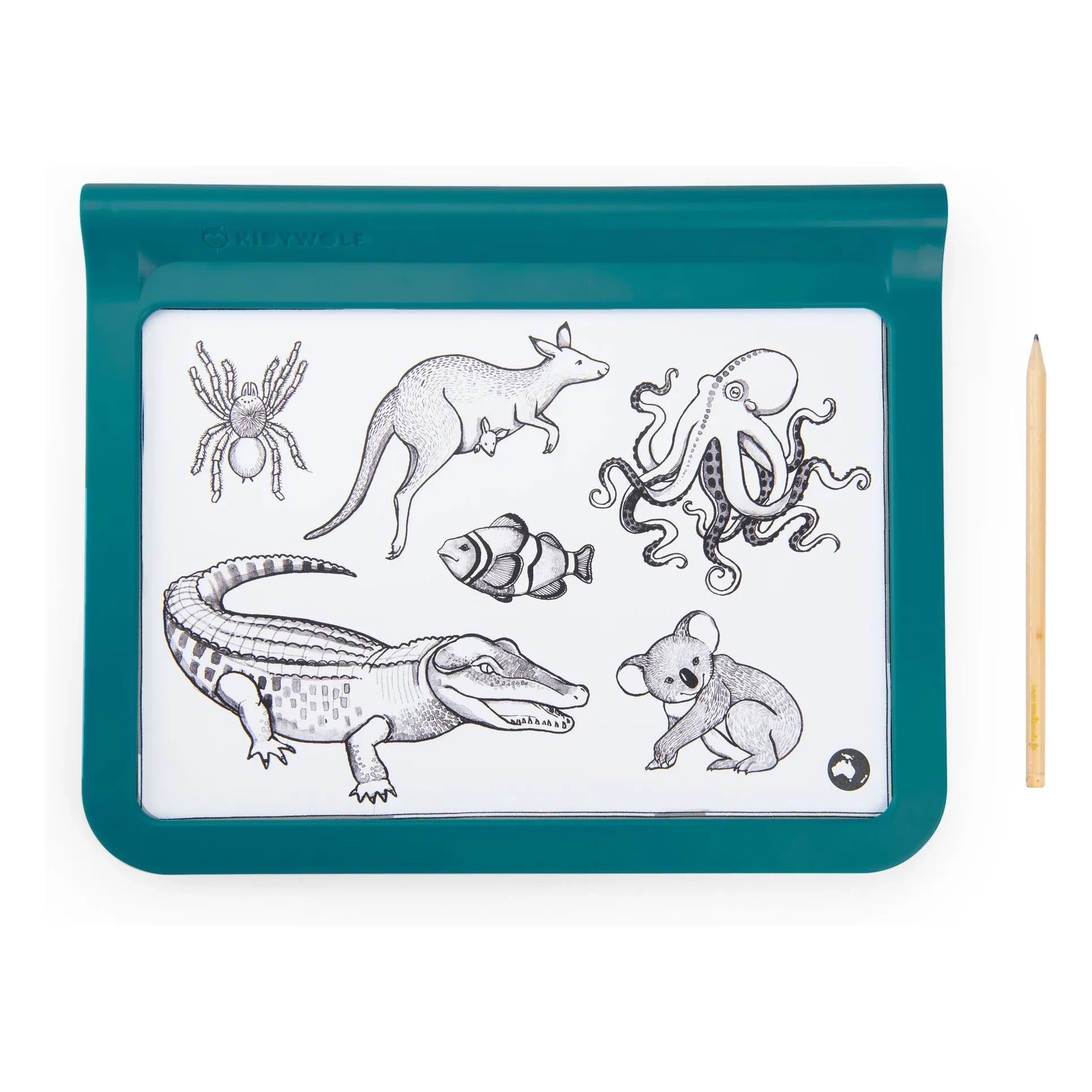 Moulin Roty - Educational Light Tablet - Moulin Roty x Kidywolf | Mavi