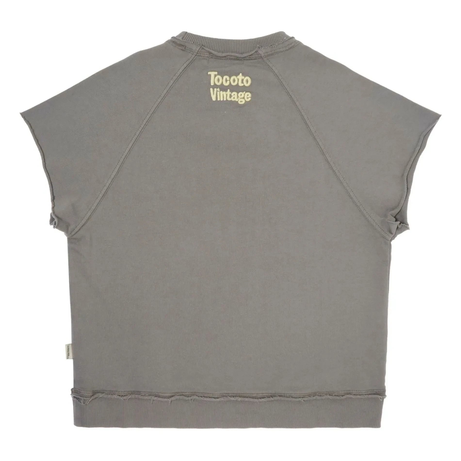 Tocoto Vintage - Kısa kollu sweatshirt | Koyu gri