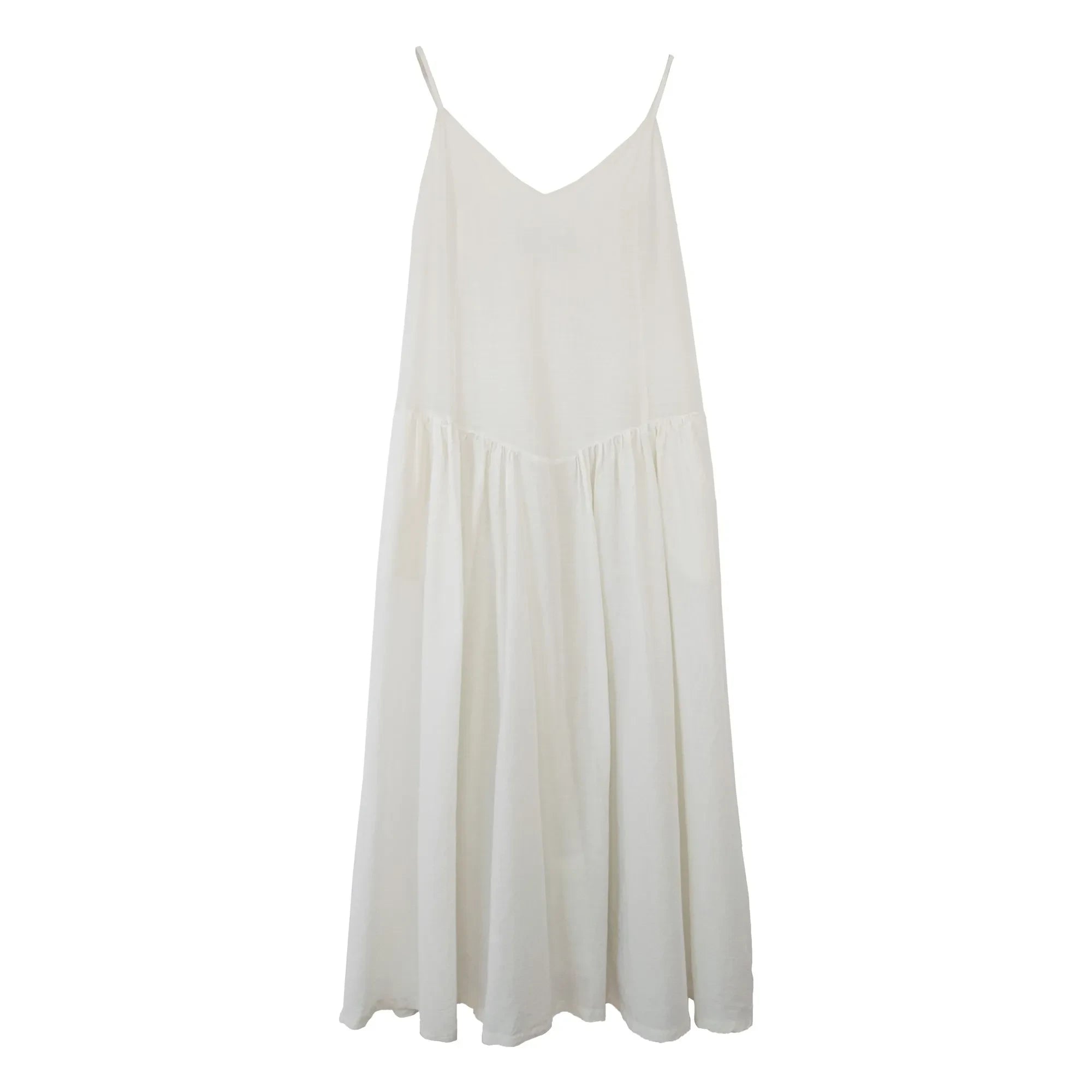 THEAVANT - Grace Cotton ve İpek Poplin Elbise | Beyaz