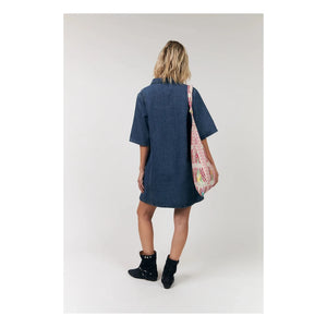 Lollys Laundry - Mola Pamuk Elbise | Denim mavi