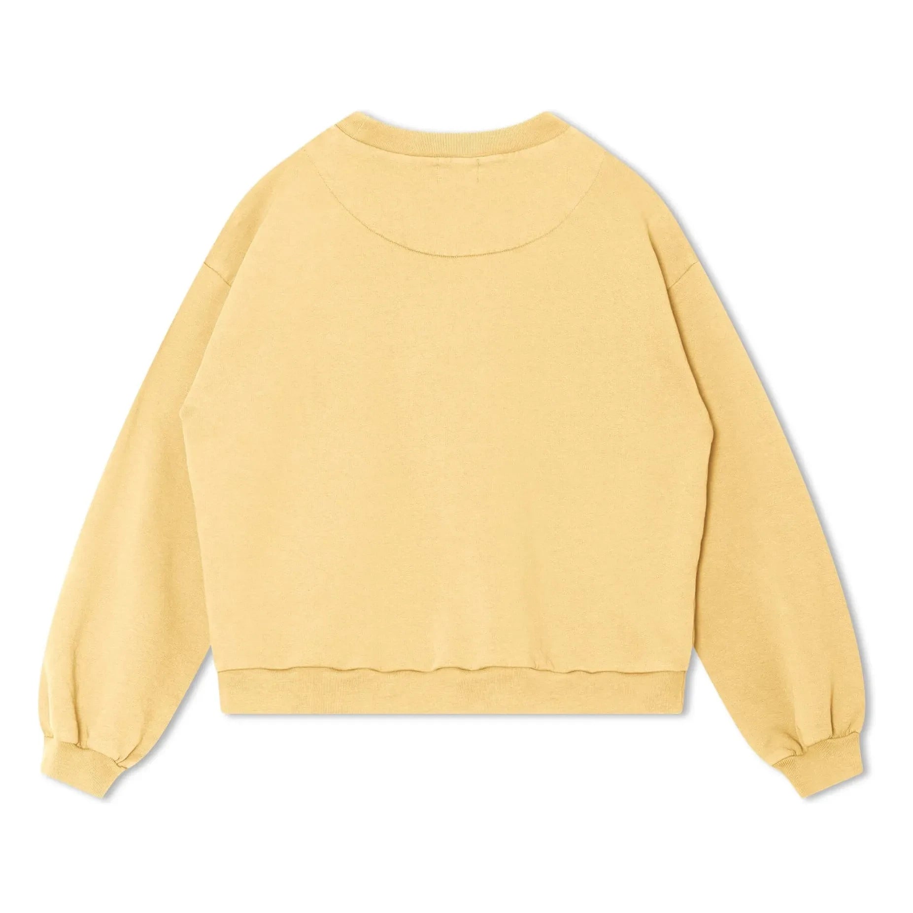 Matona - Organik pamuk düz sweatshirt | Açık sarı
