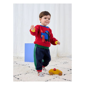 Bobo Choses - Organik pamuk Trains çorap | Gri melanj