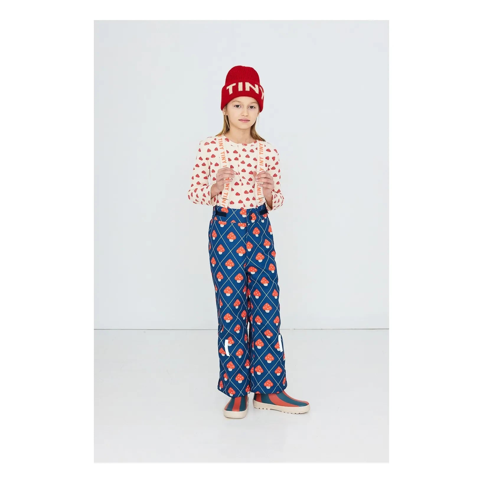 Tinycottons - Mantar Kayak Pantolonu | Mavi