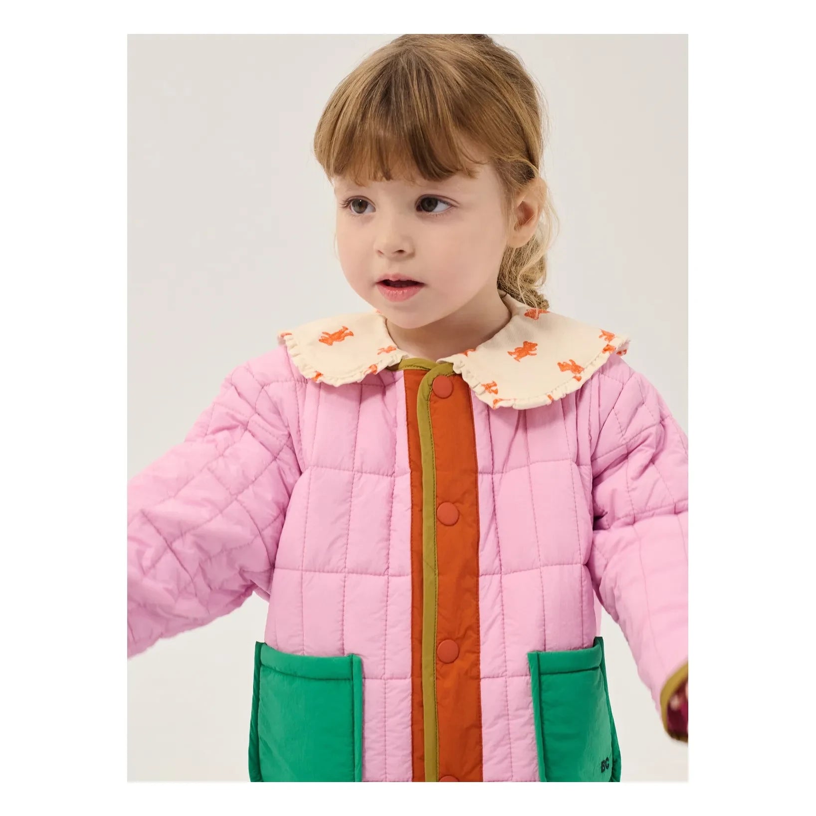 Bobo Choses - Geri Dönüştürülmüş Elyaf Kapitone Bebek Montu | Pembe