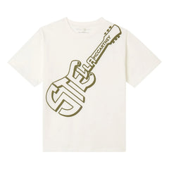 Stella McCartney Kids - Stella Guitare Tişört Organik pamuk | Fildişi
