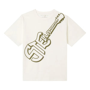 Stella McCartney Kids - Stella Guitare Tişört Organik pamuk | Fildişi