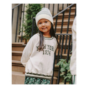 Rylee + Cru - Raglan Sweat New York Mini | Ekru