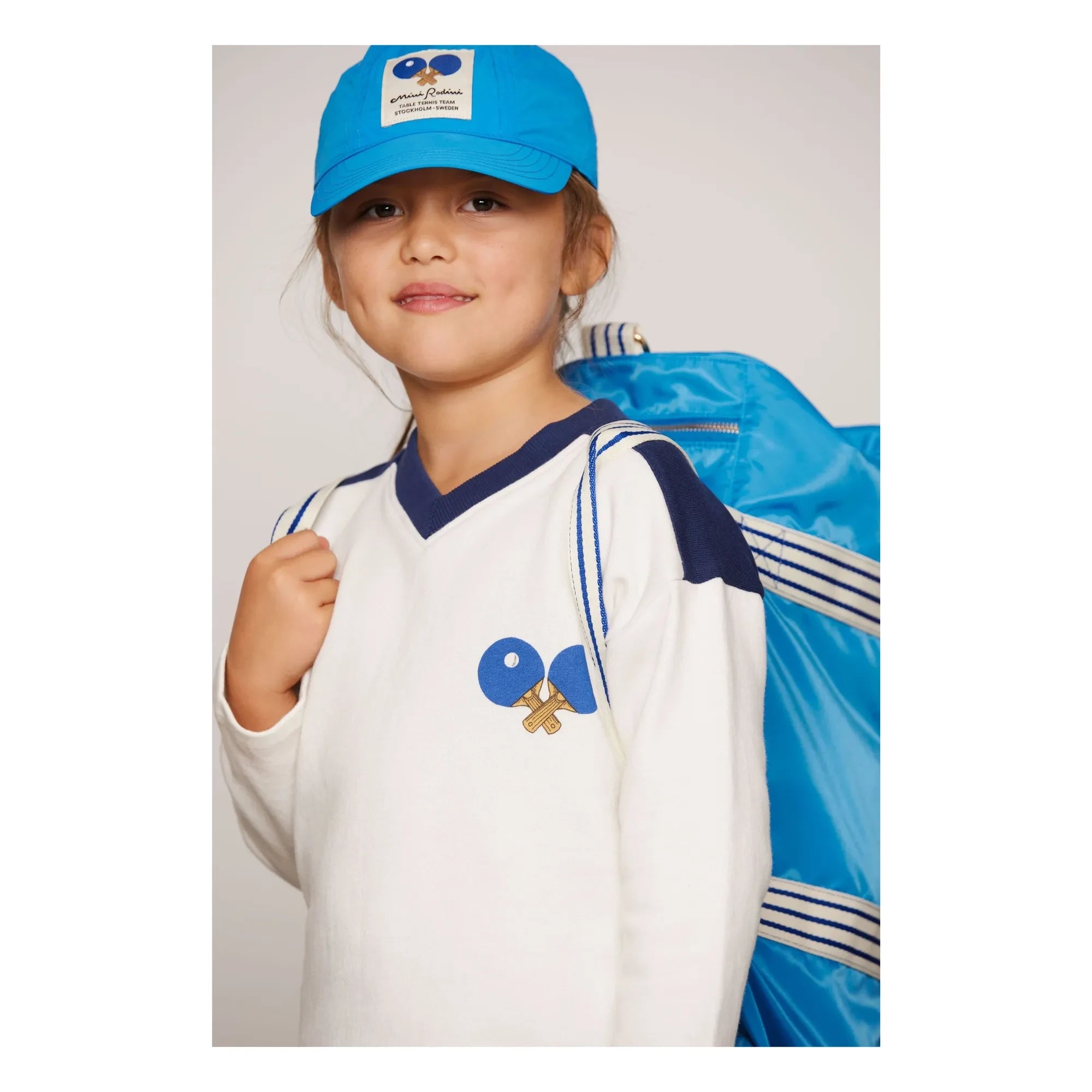 Mini Rodini - Geri Dönüştürülmüş Elyaf Ping Pong Şapka | Mavi