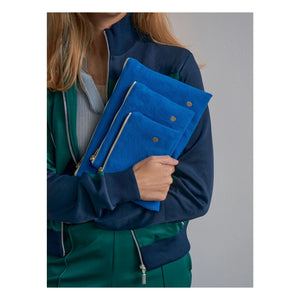La cerise sur le gâteau - Iona clutch çanta | Elektrik mavisi