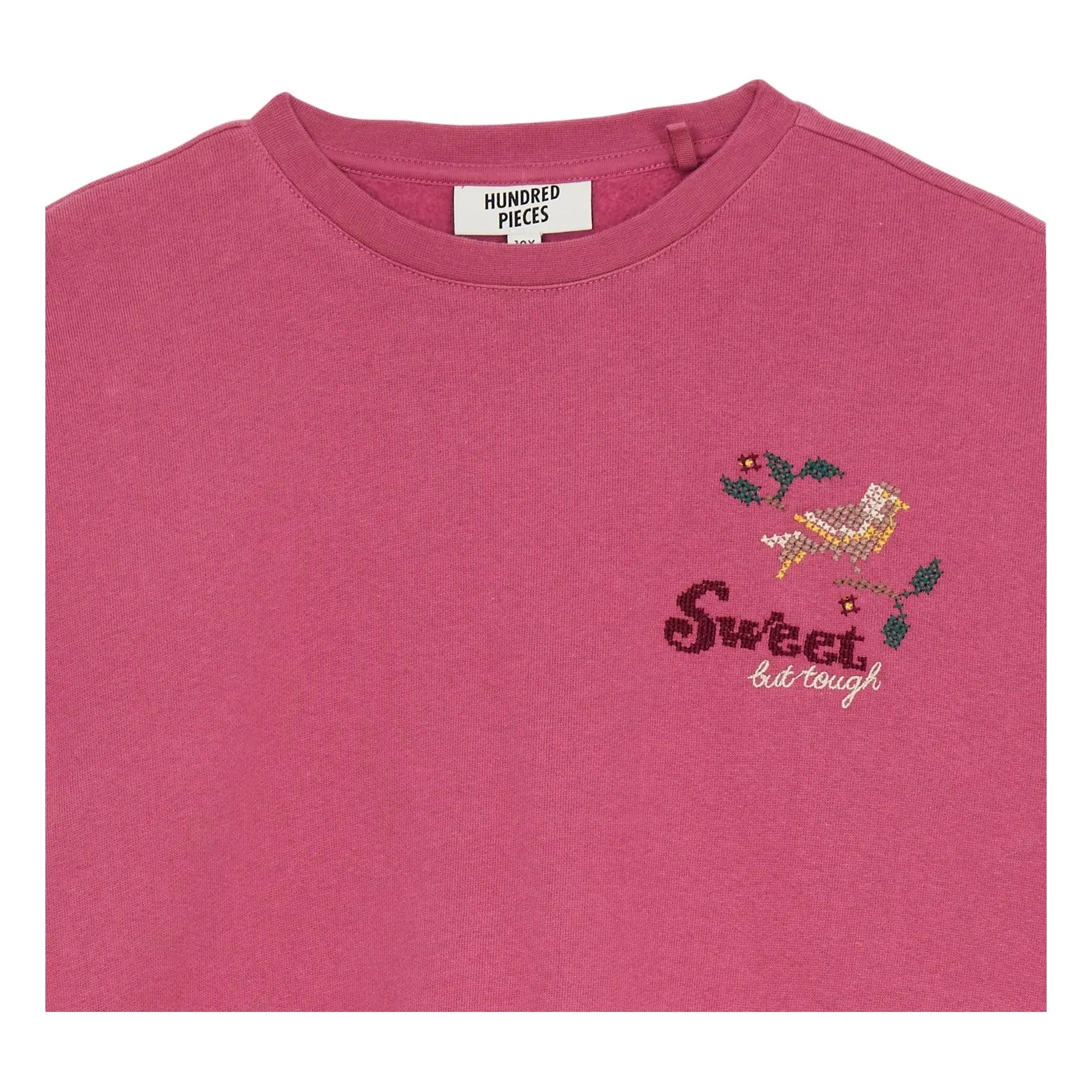 Hundred Pieces - Briona Birds Elbise | Toz Pembe