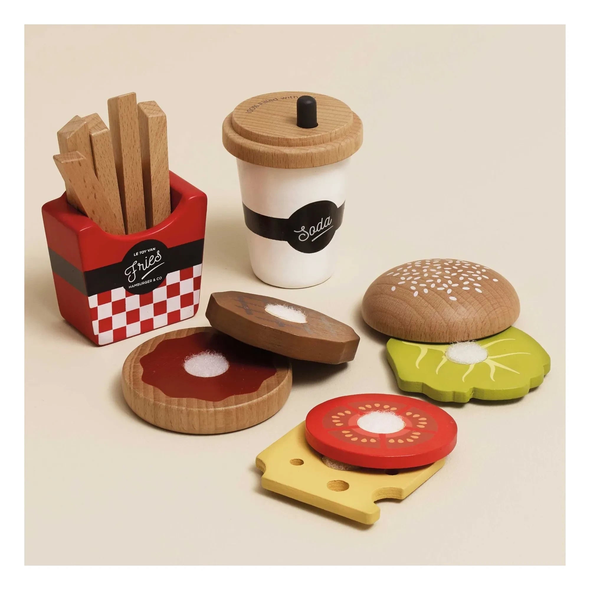 Le Toy Van - Burger, patates kızartması ve gazlı içecekler