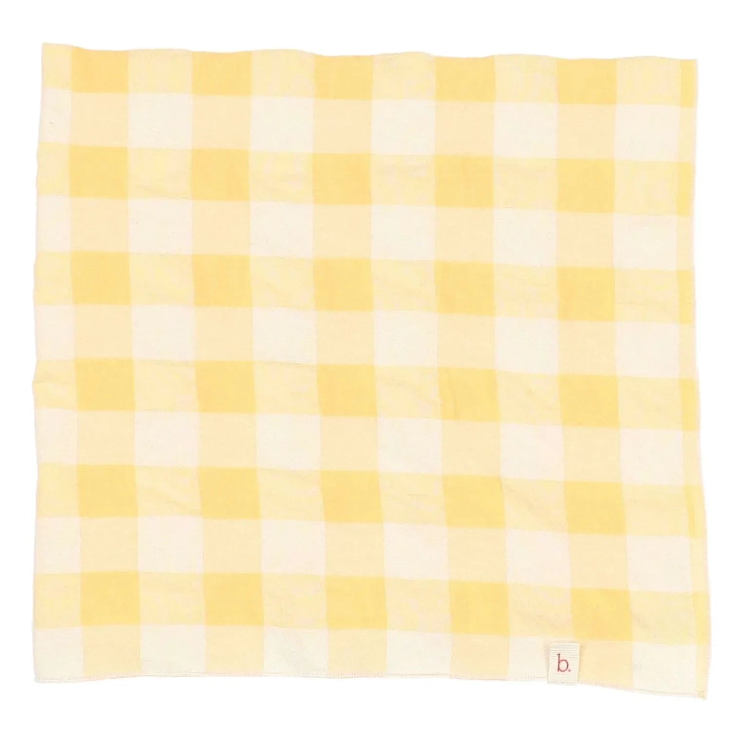 Búho - Sarı Gingham Seersucker Bandana