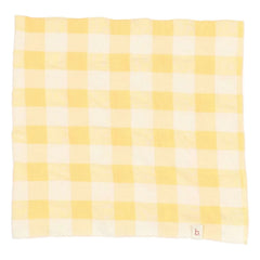 Búho - Sarı Gingham Seersucker Bandana