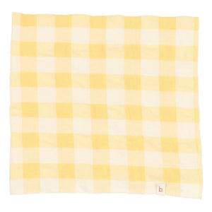 Búho - Sarı Gingham Seersucker Bandana