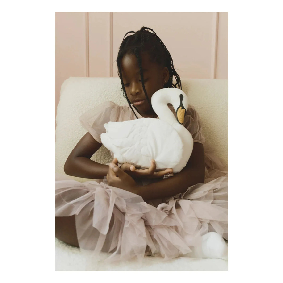 Lorena Canals - Swan yastık | Beyaz