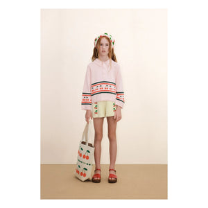 Tinycottons - Polo Kiraz Örgü | Pembe