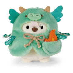 Nici - Snono Beyaz Ayı peluş Dragon kostümüyle | Yeşil