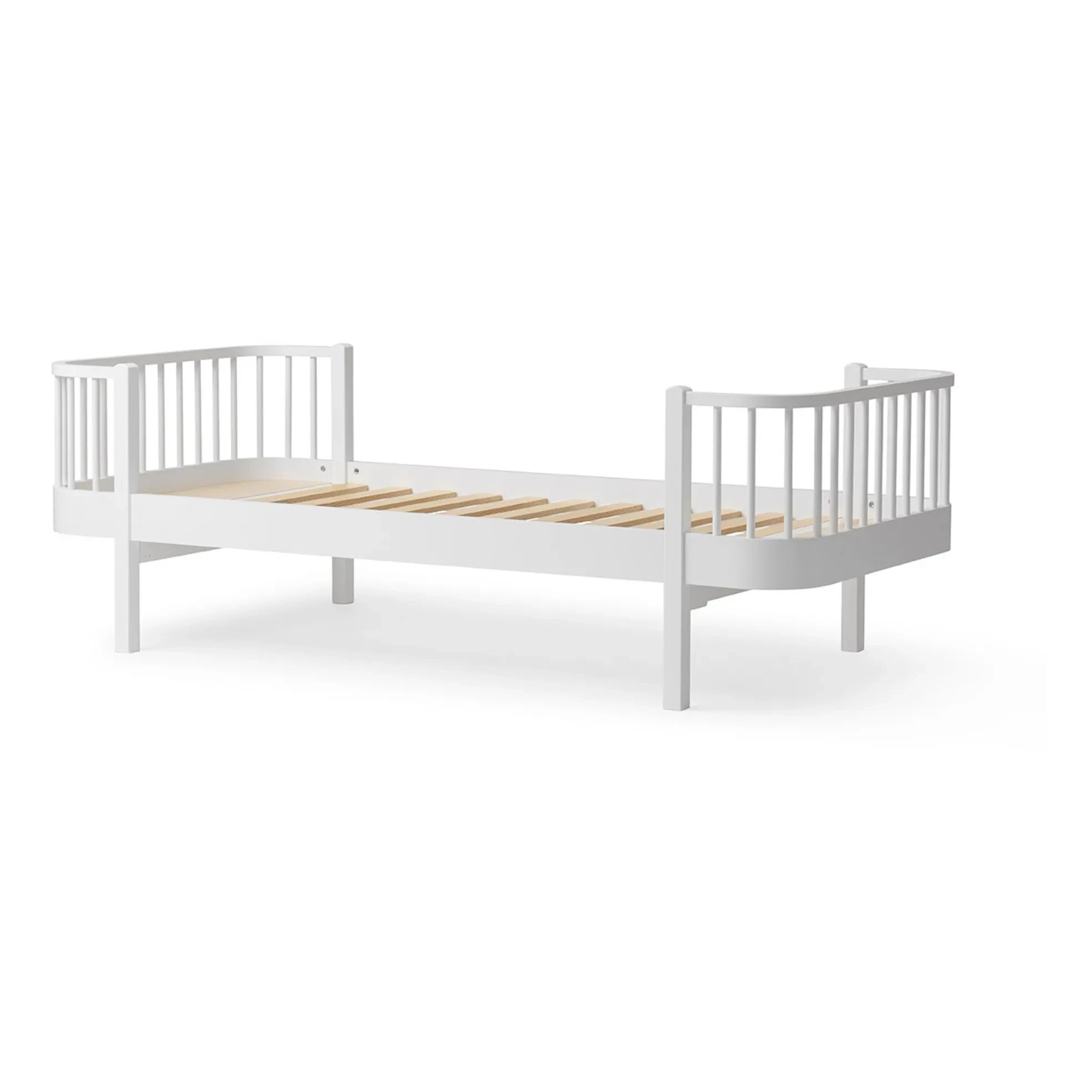 Oliver Furniture - Orijinal Ahşap Junior Karyola Dönüşüm Kiti - 138 cm yüksekliğinde çatı katı yatağa | Beyaz
