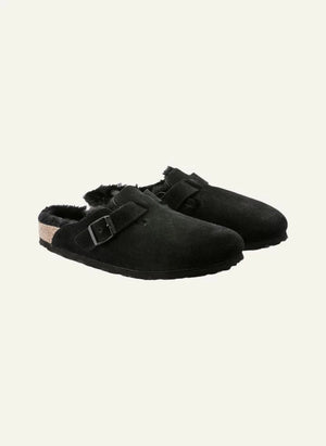 BIRKENSTOCK - صندل بوسطن المصنوع من الوبر - مجموعة البالغين | أسود