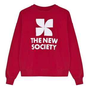 the new society - TNS Logo Pamuk Sweatshirt | Kırmızı