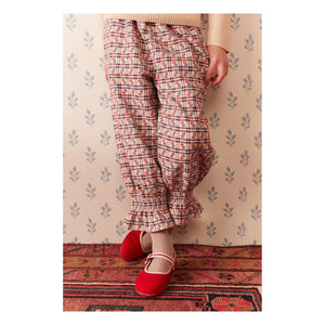 Hello Simone - Mirliton Ekose Pantolon | Plum