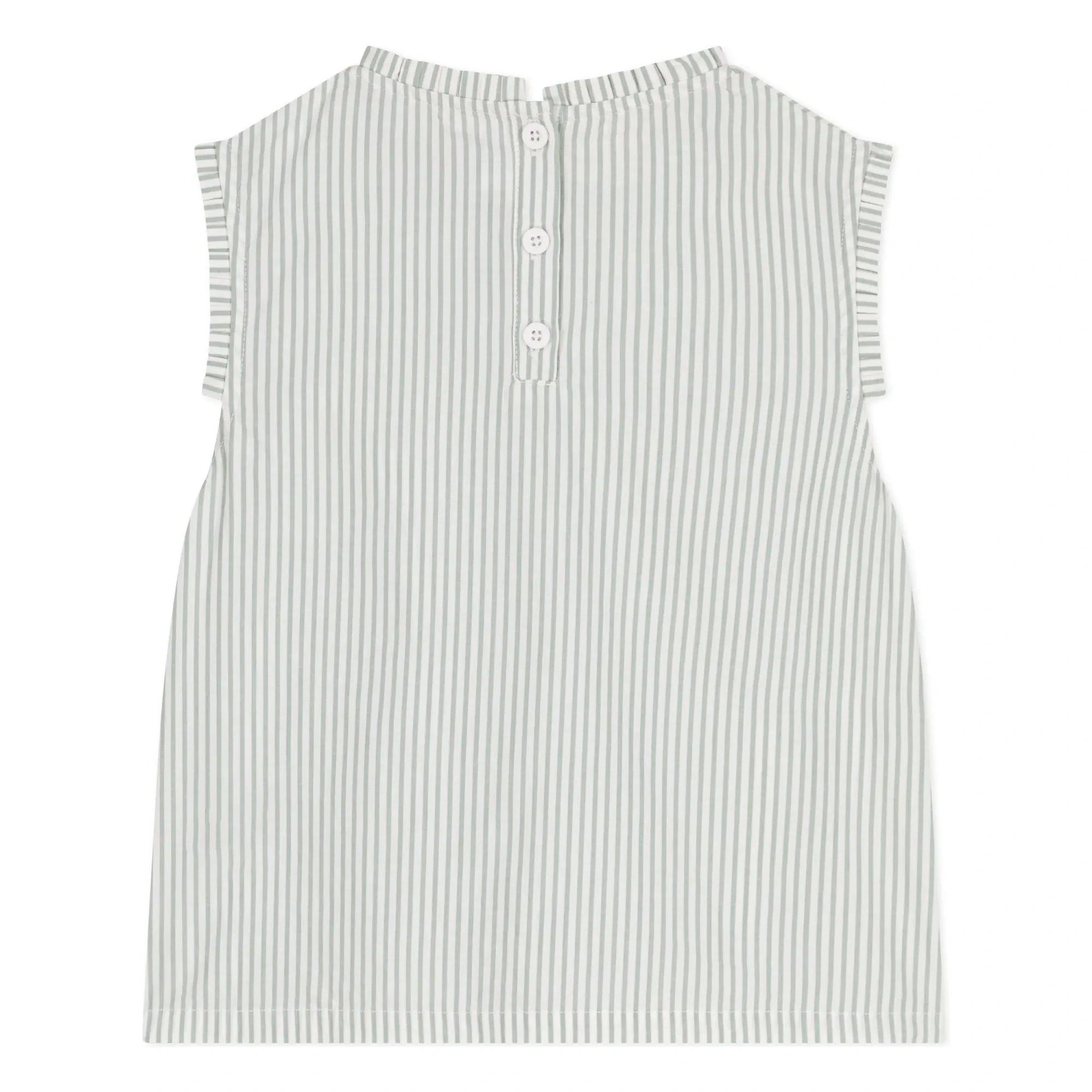 Petit Bateau - Top Bictoire Organik Pamuk Poplin | Beyaz