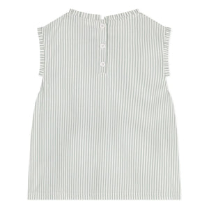 Petit Bateau - Top Bictoire Organik Pamuk Poplin | Beyaz