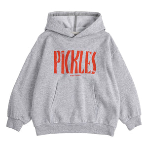 Bobo Choses - Pickles Organik Pamuklu Kapüşonlu Sweatshirt | Gri melanj