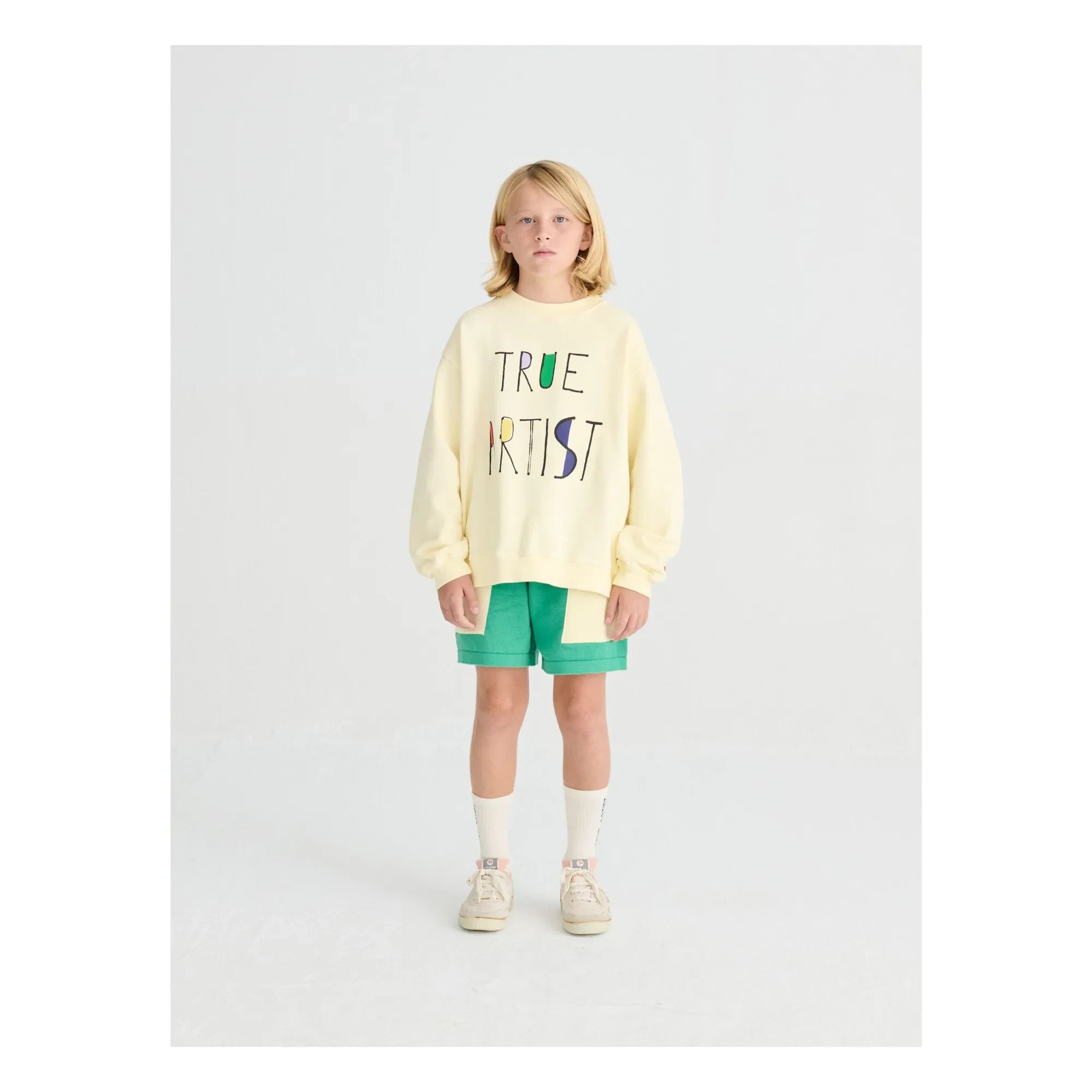 True Artist - Sweat N°11 Organik pamuk | Soluk sarı