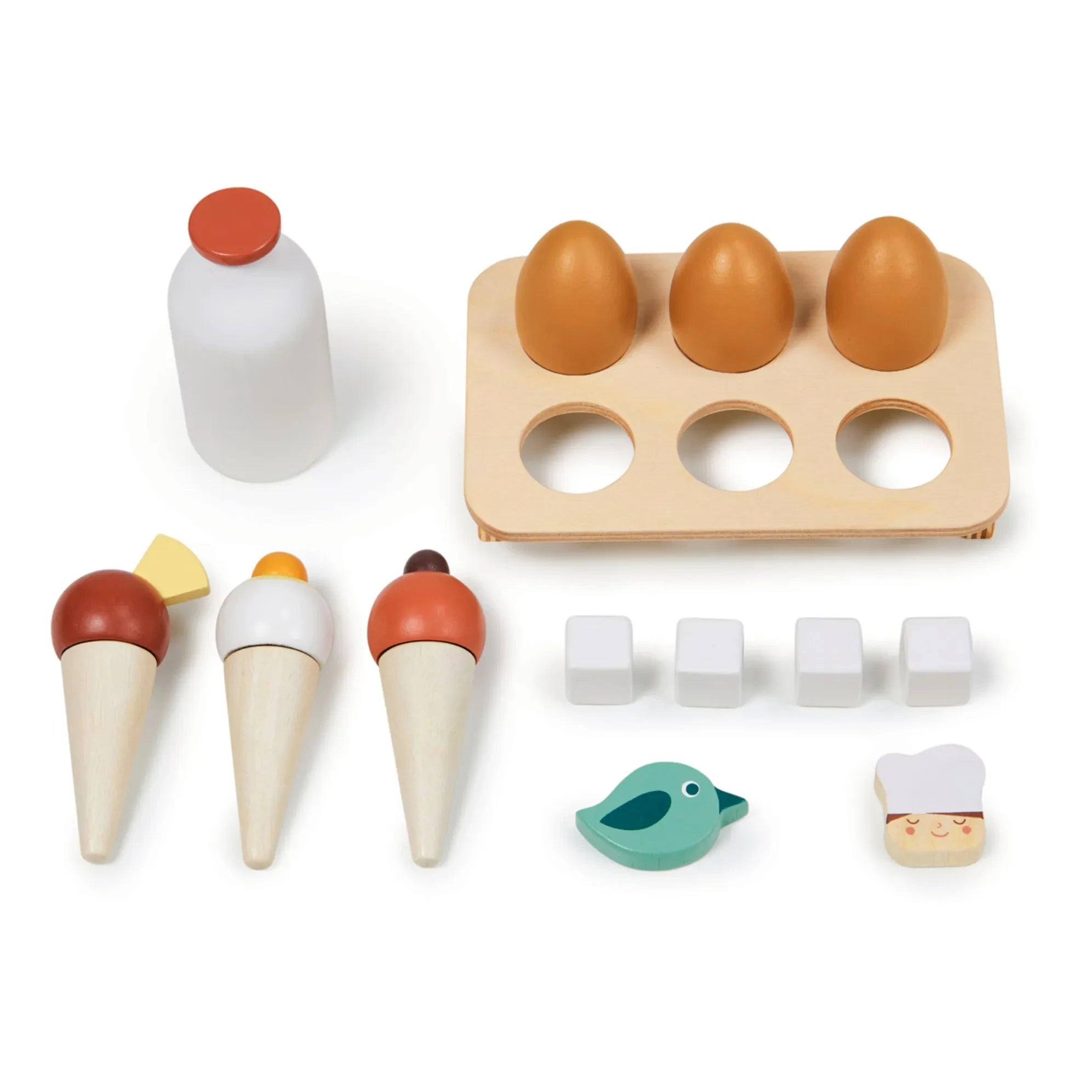 Tender Leaf Toys - Ahşap Buzdolabı ve Aksesuarları