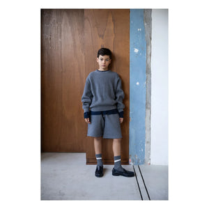 Smallable Kid - Organik Pamuk Harrington Kazak | Gri melanj