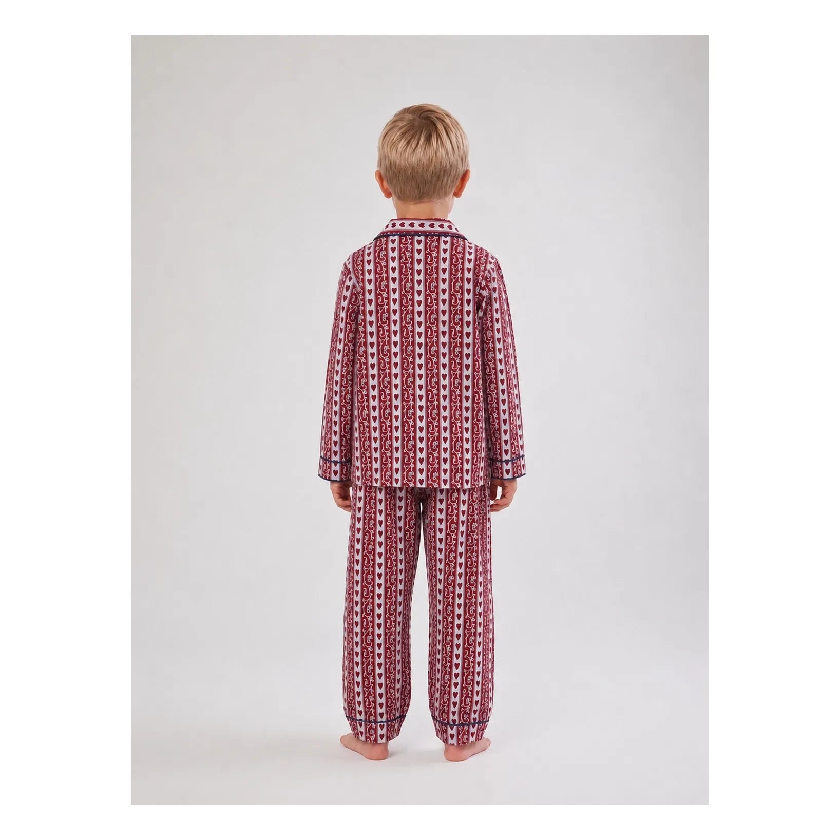 Folkloore - Hearts Pijama - Çocuk Koleksiyonu | Kırmızı