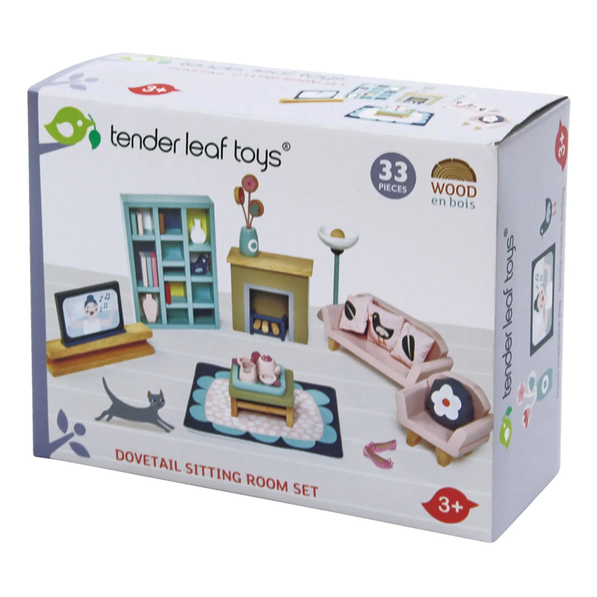 Tender Leaf Toys - Doll’s House Oturma Odası Mobilya Seti