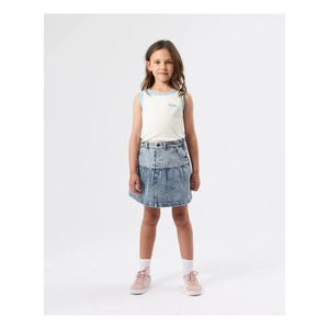 Goldie + Ace - Peplum Kot Etek | Mavi
