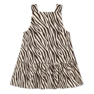 Fliink - Duna Zebra Elbise | Siyah