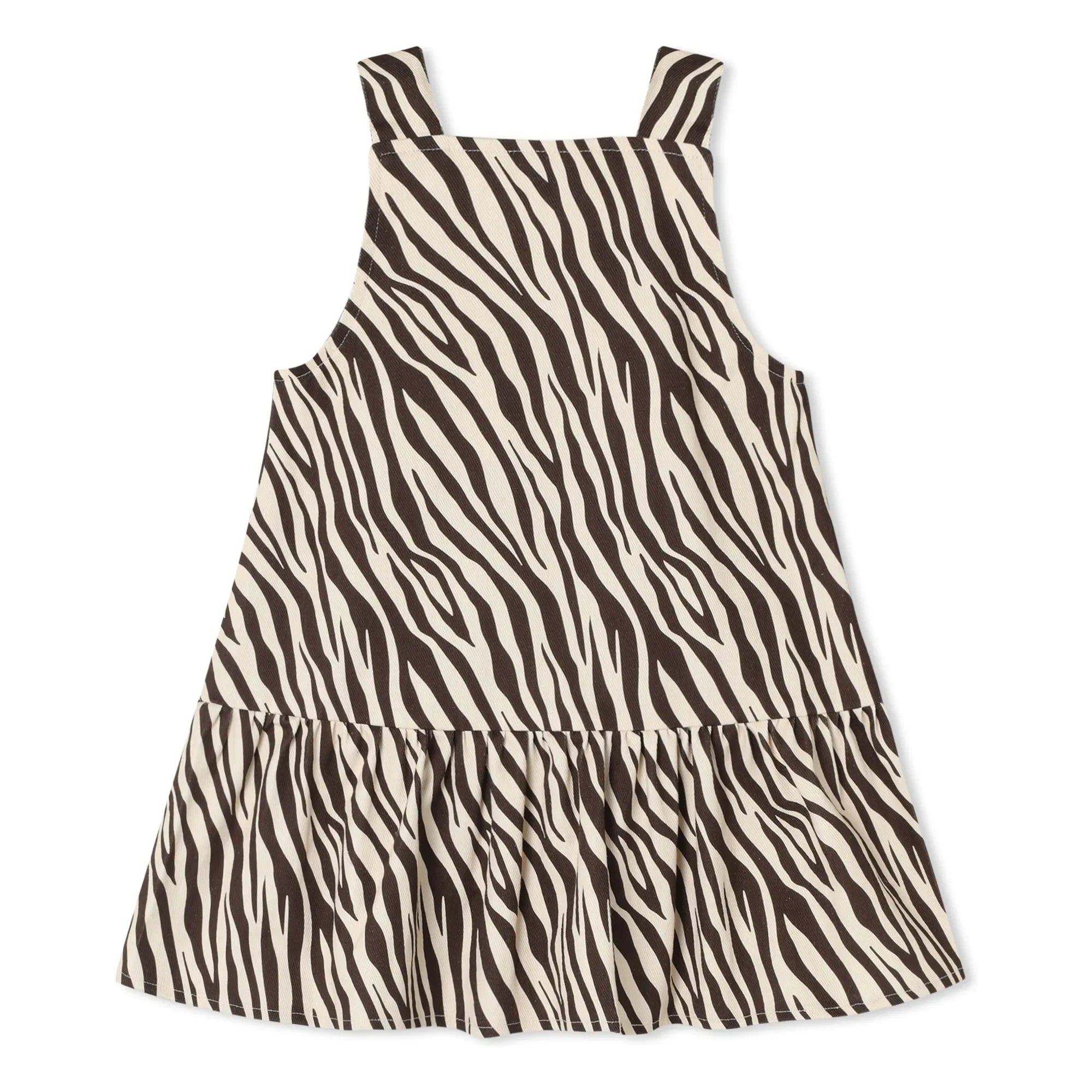 Fliink - Duna Zebra Elbise | Siyah