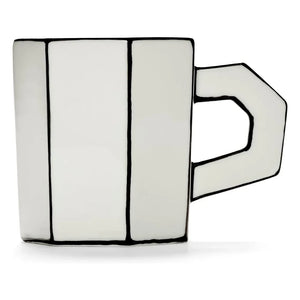 Serax - Carte blanche çay fincanı - 2’li Set | Noir/Blanc