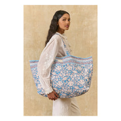 Louise Misha - Beverly Coton Tote Çanta | Açık mavi