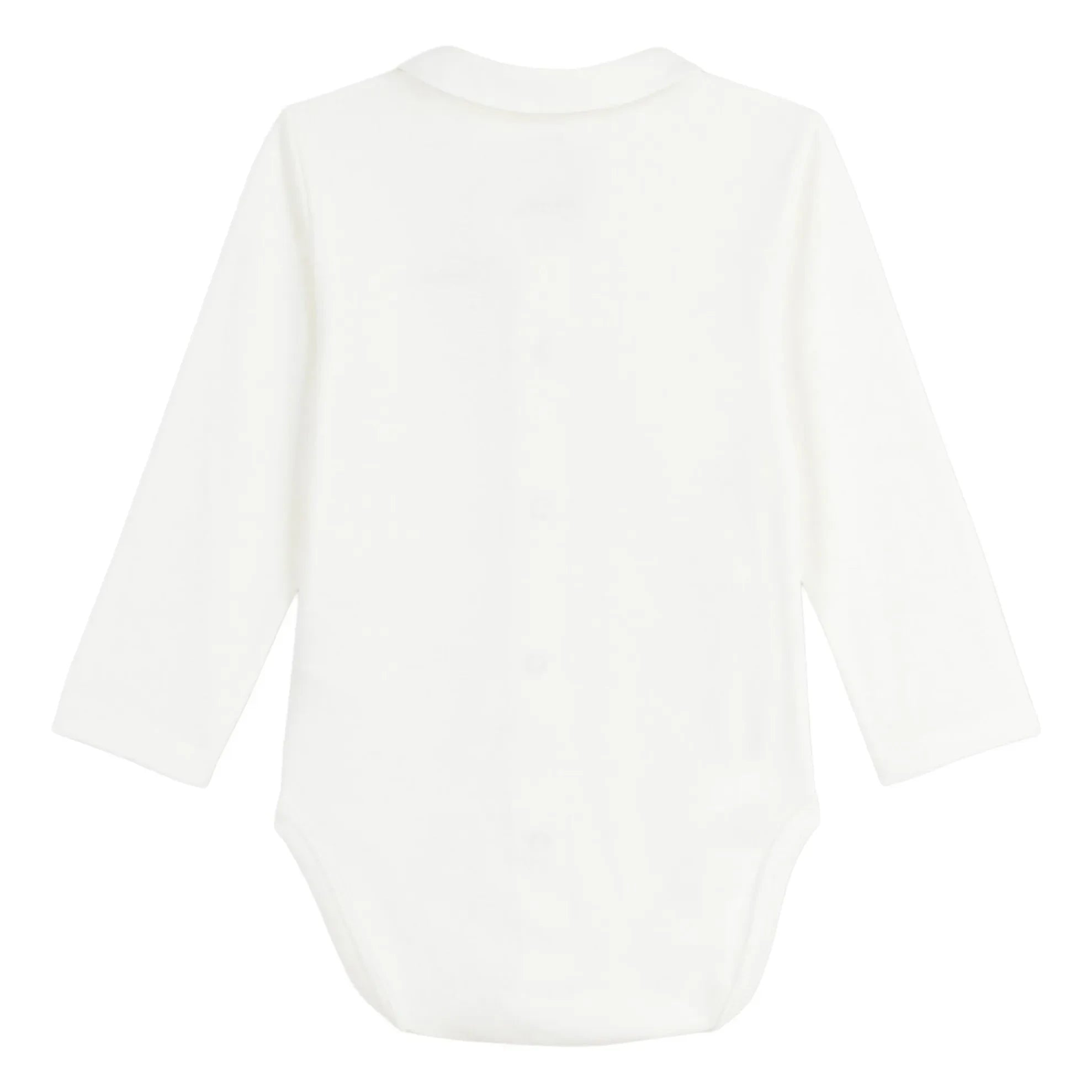Petit Bateau - Organik Pamuk İşlemeli Yaka Body | Mavi
