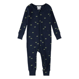 Petit Lem - Fitilli Pijama Grasshoppers Organik Pamuk | Lacivert