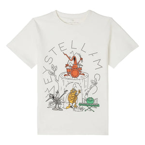 Stella McCartney Kids - Stella Insectes organik pamuklu T-shirt | Fildişi