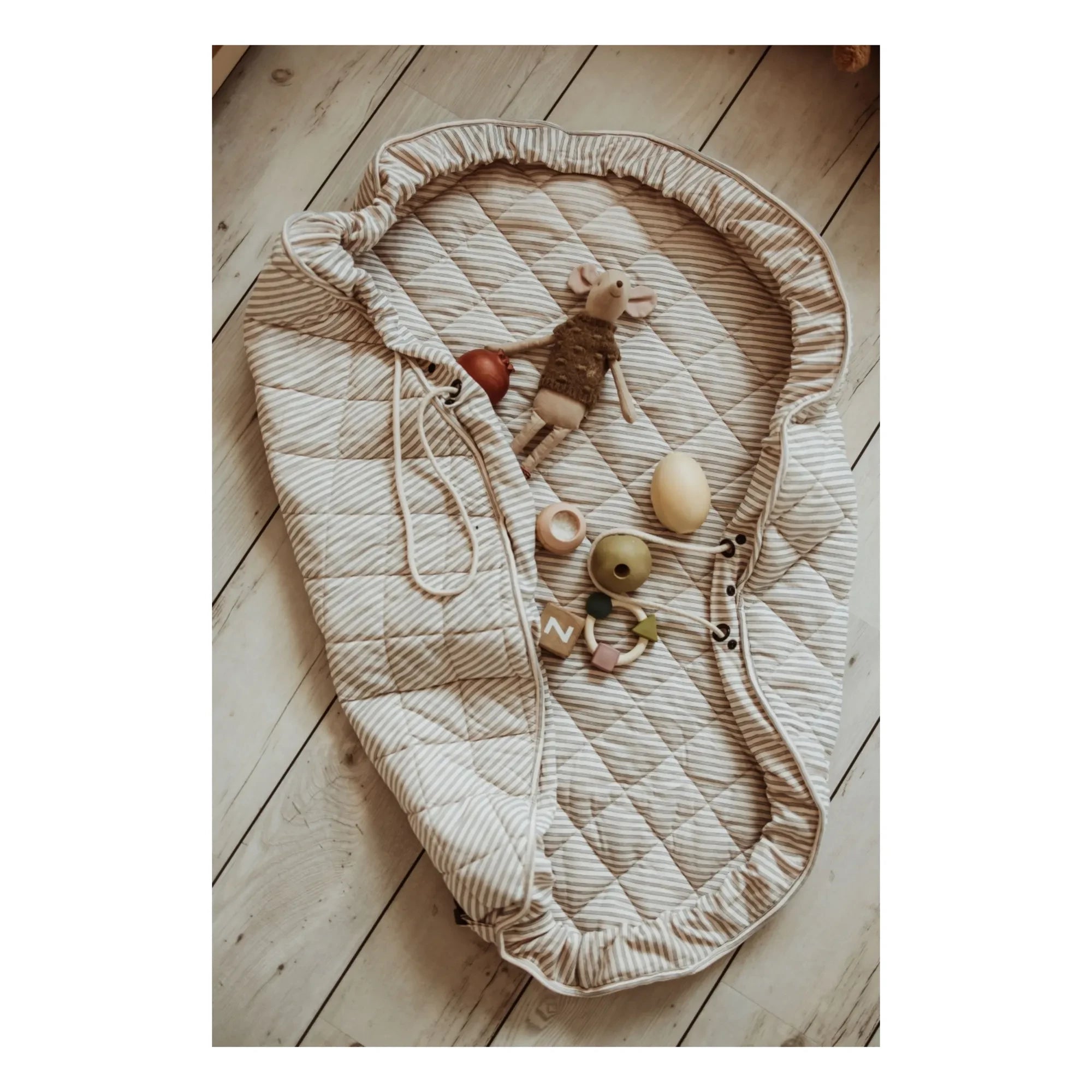 Play and Go - Noomad küçük çocuk çantası / mat - Çizgiler | Mavi