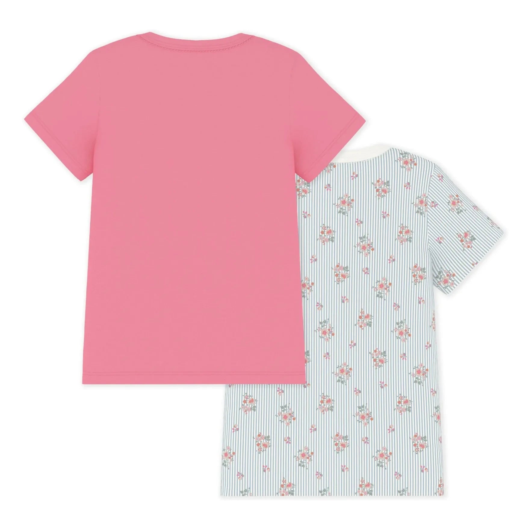 Petit Bateau - Batch 2 Çiçek Desenli Tişörtler | Pembe