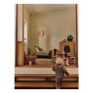 Ferm Living Kids - مقعد Slope وردي