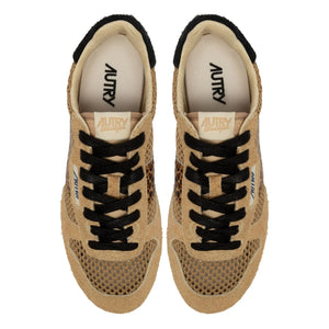 Autry - Windspin Low Leopard Süet Sneakers | Camel