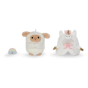 Nici - Tek boynuzlu at kılığına girmiş Mouton Wools peluş | Beyaz